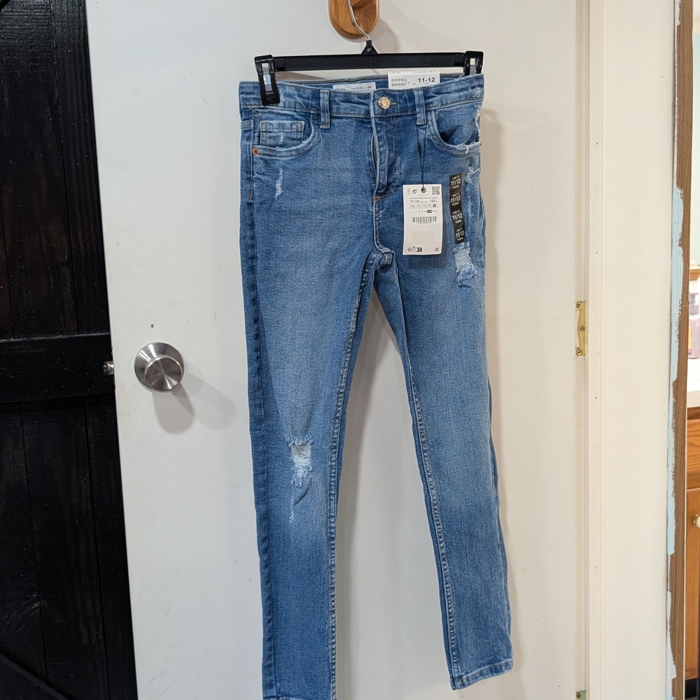 Zara Kids Blue Distressed Jeans